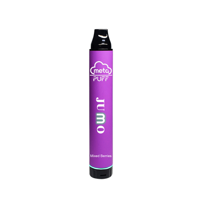 2600 Puffs Mesh Coil ไฟ LED ขึ้น Vape Pod แบบใช้แล้วทิ้งพร้อมตัวปรับการไหลของอากาศ